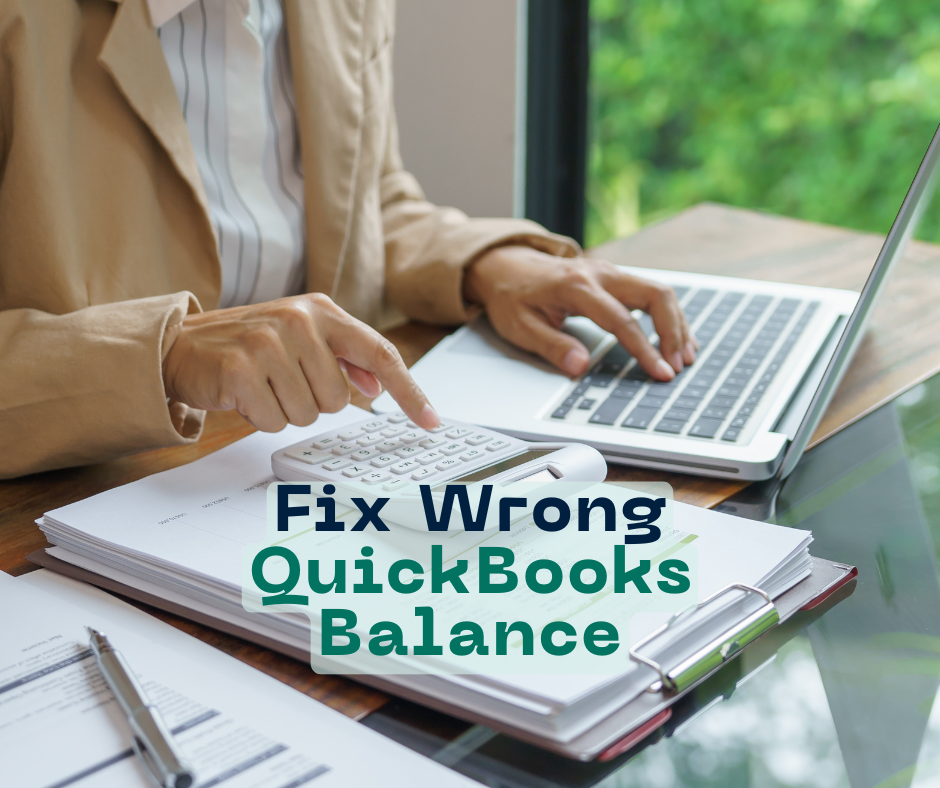 fix incorrect quickbook balance